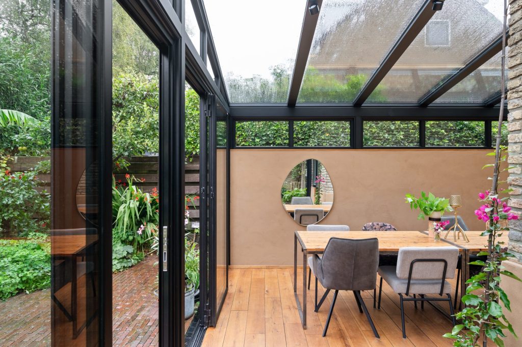 Serre in Amersfoort met vouwwand