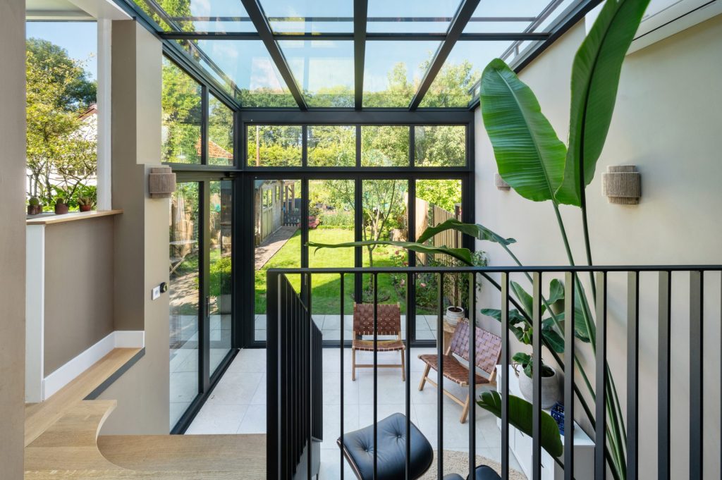 Serre hoekwoning Amstelveen met vouwwand