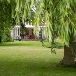 Openstaande vouwwand met directe doorgang naar het terras